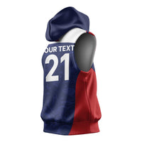 Custom Nepal Cricket Spirit 2026 Sleeveless Hoodie World T20 Edition - Wonder Print Shop