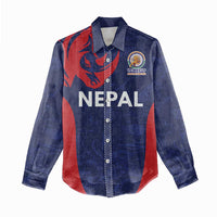 Custom Nepal Cricket Spirit 2026 Women Casual Shirt World T20 Edition - Wonder Print Shop