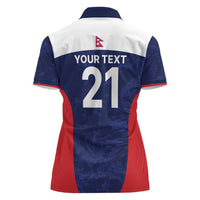 Custom Nepal Cricket Spirit 2026 Women Polo Shirt World T20 Edition - Wonder Print Shop