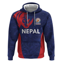 Custom Nepal Cricket Spirit 2026 Zip Hoodie World T20 Edition - Wonder Print Shop