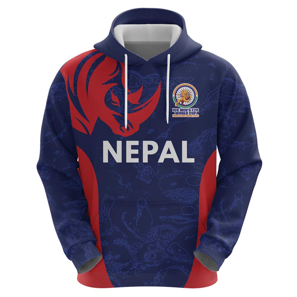 Custom Nepal Cricket Spirit 2026 Zip Hoodie World T20 Edition - Wonder Print Shop