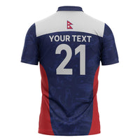 Custom Nepal Cricket Spirit 2026 Zipper Polo Shirt World T20 Edition - Wonder Print Shop