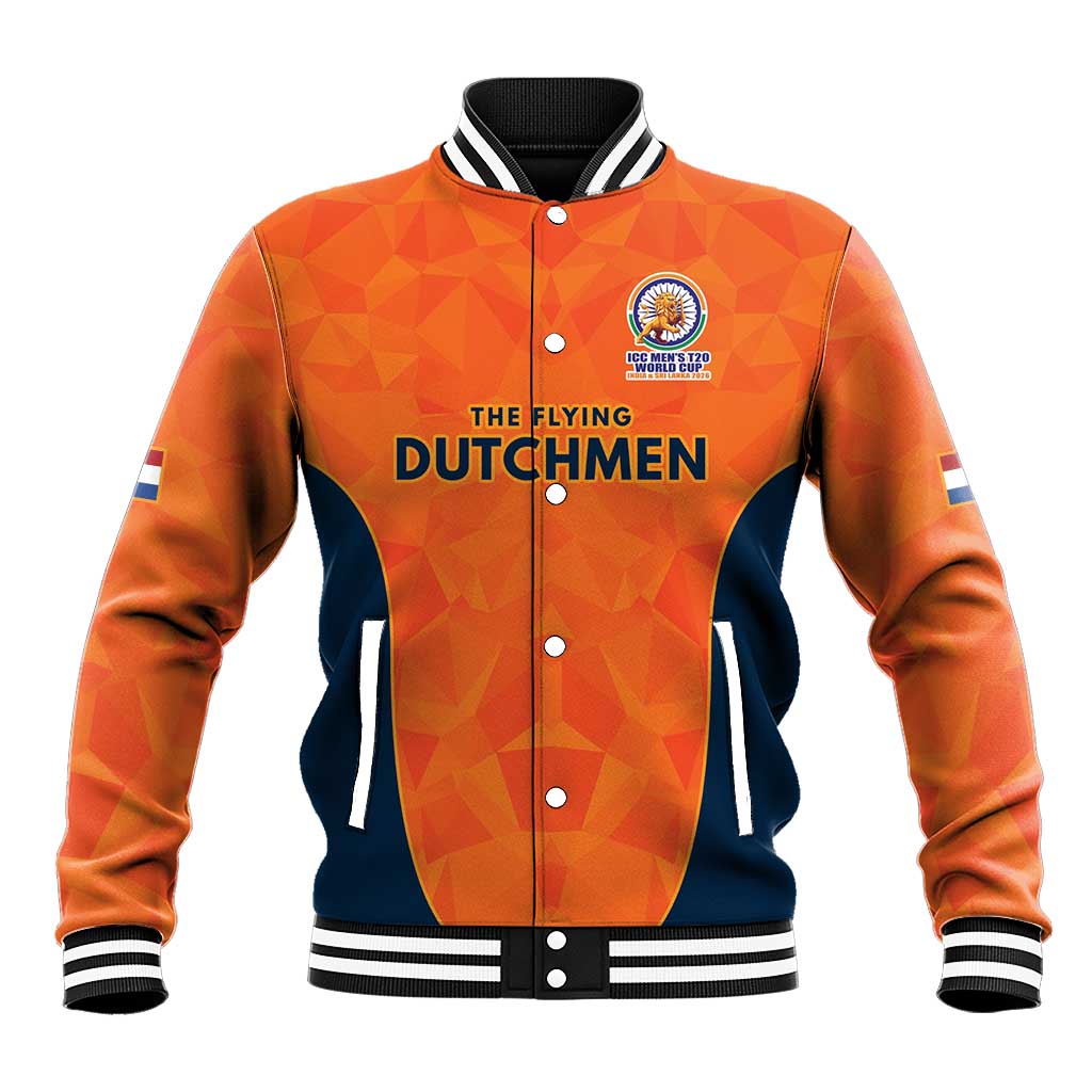 Custom Netherlands Cricket Spirit 2026 Baseball Jacket World T20 Edition - Wonder Print Shop
