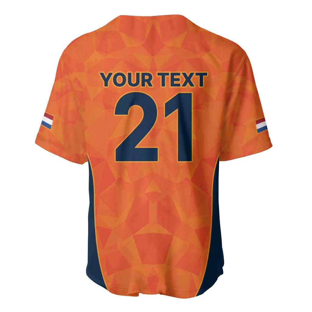 Custom Netherlands Cricket Spirit 2026 Baseball Jersey World T20 Edition - Wonder Print Shop