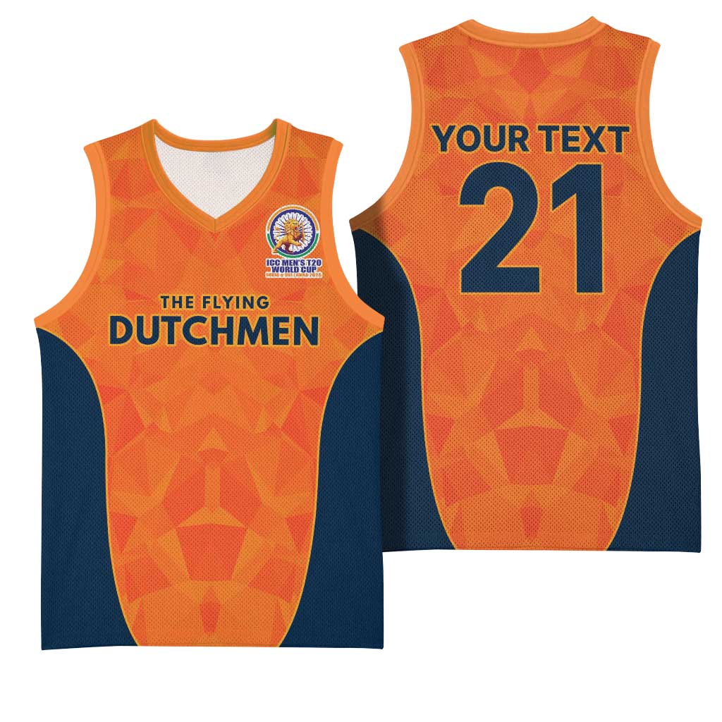 Custom Netherlands Cricket Spirit 2026 Basketball Jersey World T20 Edition - Wonder Print Shop