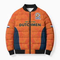 Custom Netherlands Cricket Spirit 2026 Bomber Puffer Jacket World T20 Edition - Wonder Print Shop