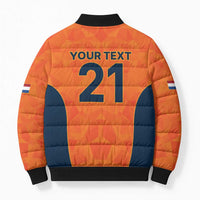 Custom Netherlands Cricket Spirit 2026 Bomber Puffer Jacket World T20 Edition - Wonder Print Shop