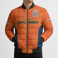 Custom Netherlands Cricket Spirit 2026 Bomber Puffer Jacket World T20 Edition - Wonder Print Shop