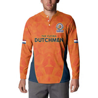 Custom Netherlands Cricket Spirit 2026 Button Sweatshirt World T20 Edition - Wonder Print Shop