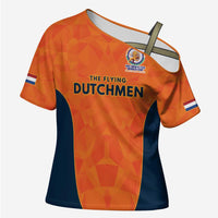 Custom Netherlands Cricket Spirit 2026 Cross Shoulder Shirt World T20 Edition - Wonder Print Shop