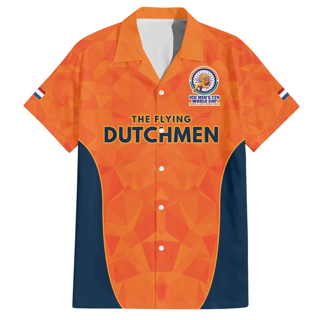 Custom Netherlands Cricket Spirit 2026 Hawaiian Shirt World T20 Edition - Wonder Print Shop