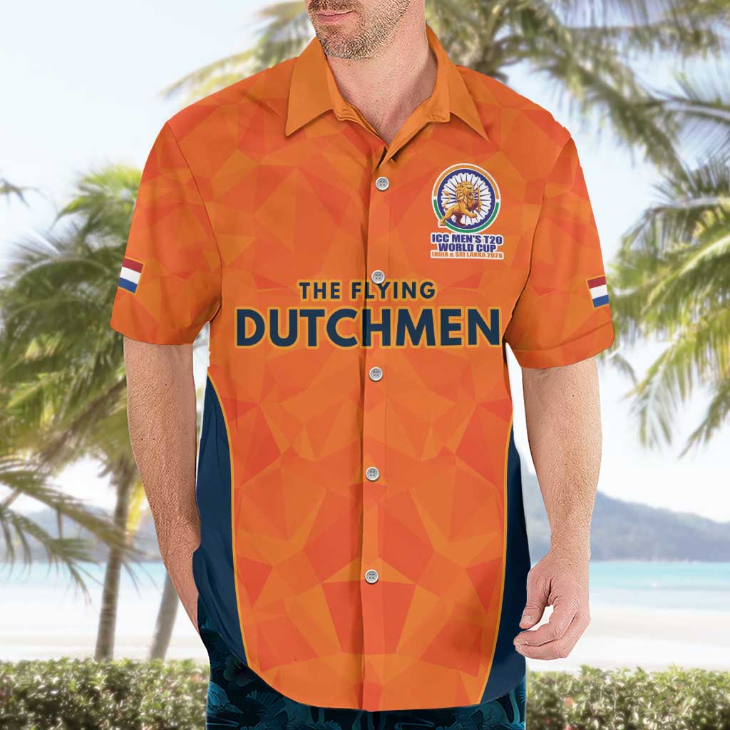 Custom Netherlands Cricket Spirit 2026 Hawaiian Shirt World T20 Edition - Wonder Print Shop