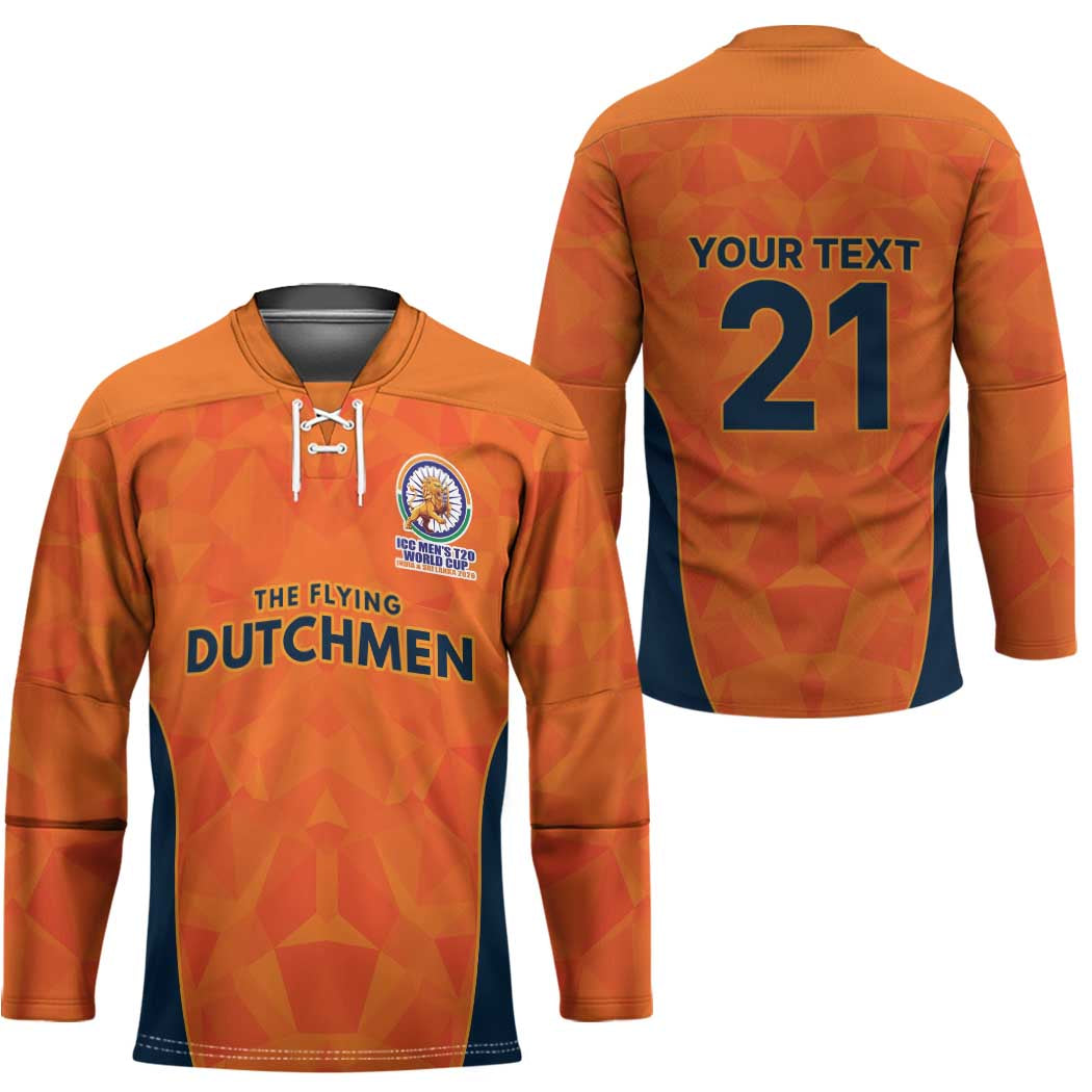 Custom Netherlands Cricket Spirit 2026 Hockey Jersey World T20 Edition - Wonder Print Shop