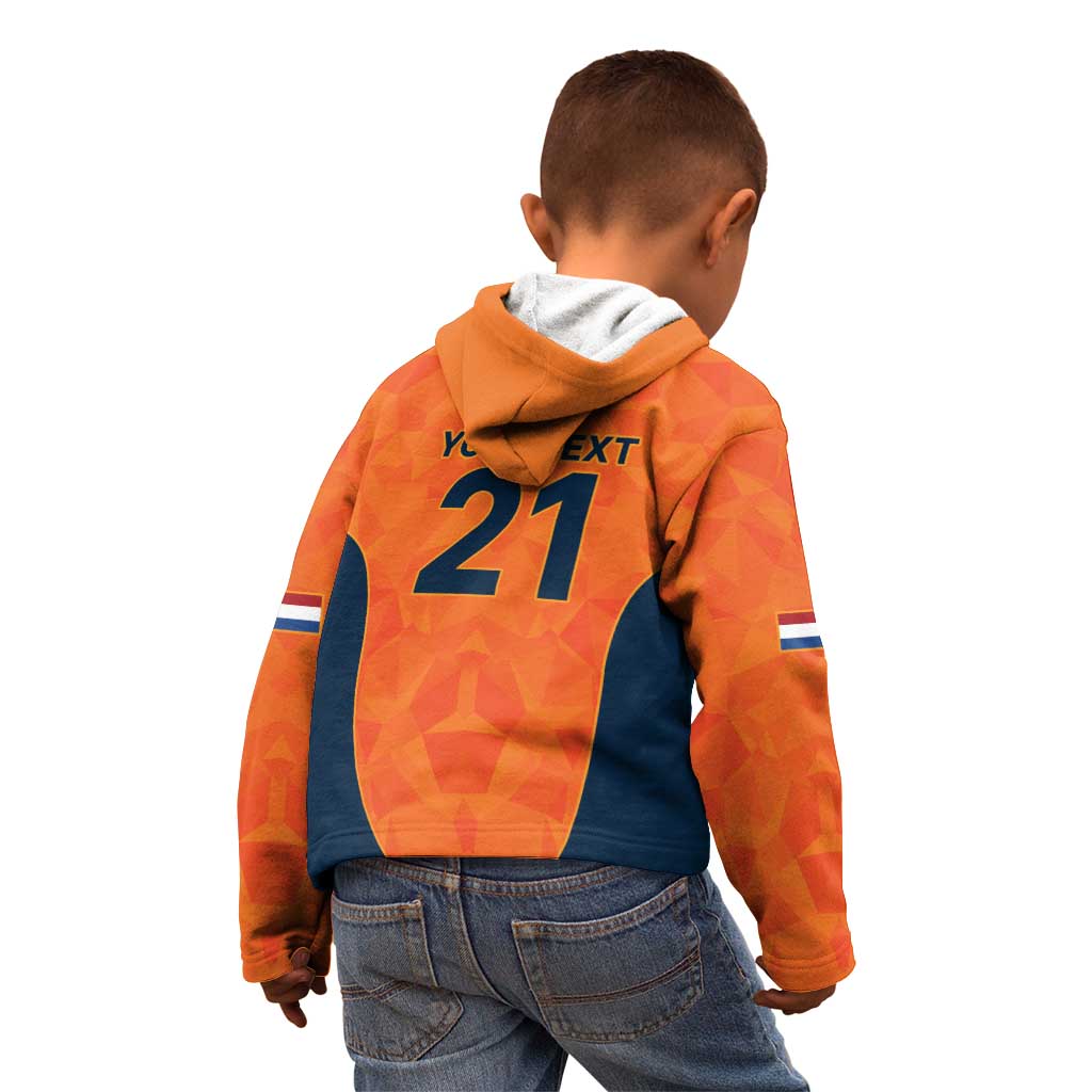 Custom Netherlands Cricket Spirit 2026 Kid Hoodie World T20 Edition - Wonder Print Shop