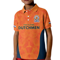 Custom Netherlands Cricket Spirit 2026 Kid Polo Shirt World T20 Edition - Wonder Print Shop