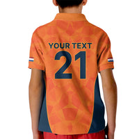 Custom Netherlands Cricket Spirit 2026 Kid Polo Shirt World T20 Edition - Wonder Print Shop