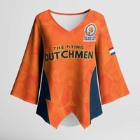 Custom Netherlands Cricket Spirit 2026 Kimono Sleeve Blouse World T20 Edition - Wonder Print Shop