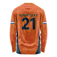 Custom Netherlands Cricket Spirit 2026 Long Sleeve Shirt World T20 Edition - Wonder Print Shop