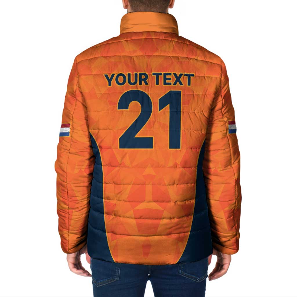 Custom Netherlands Cricket Spirit 2026 Padded Jacket World T20 Edition - Wonder Print Shop