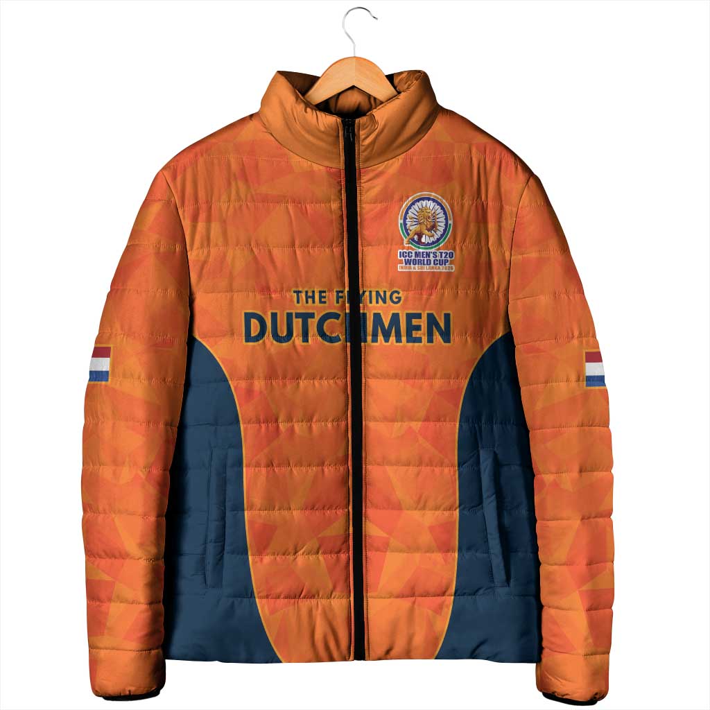 Custom Netherlands Cricket Spirit 2026 Padded Jacket World T20 Edition - Wonder Print Shop