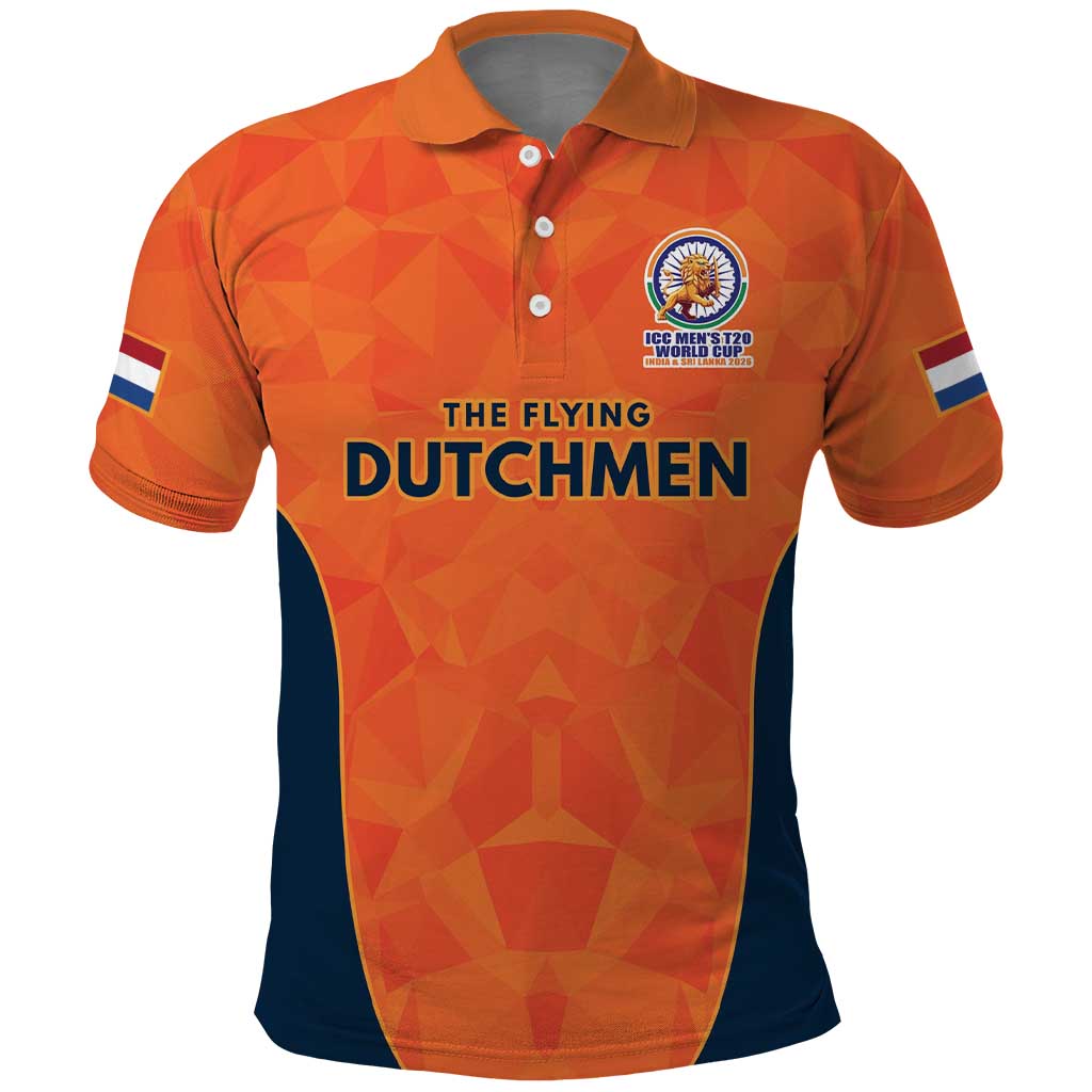Custom Netherlands Cricket Spirit 2026 Polo Shirt World T20 Edition - Wonder Print Shop