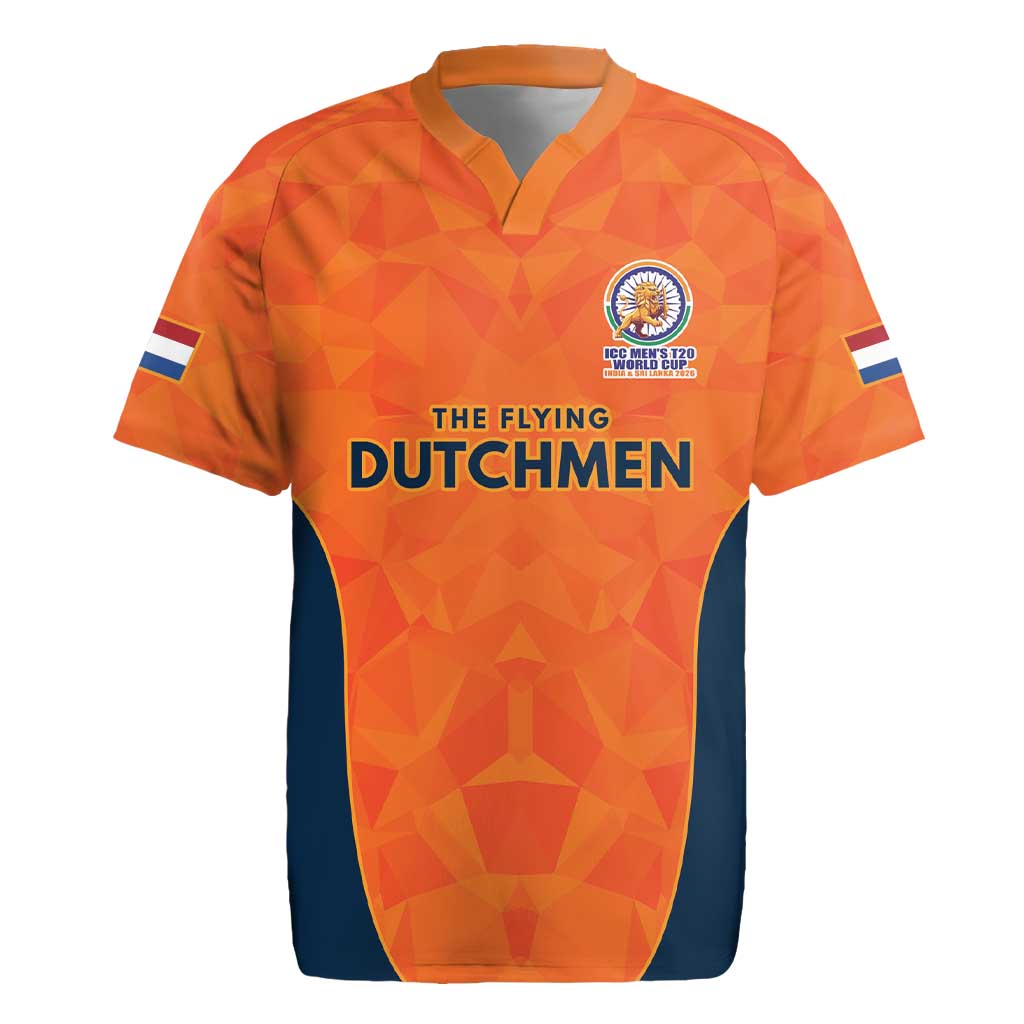 Custom Netherlands Cricket Spirit 2026 Rugby Jersey World T20 Edition - Wonder Print Shop