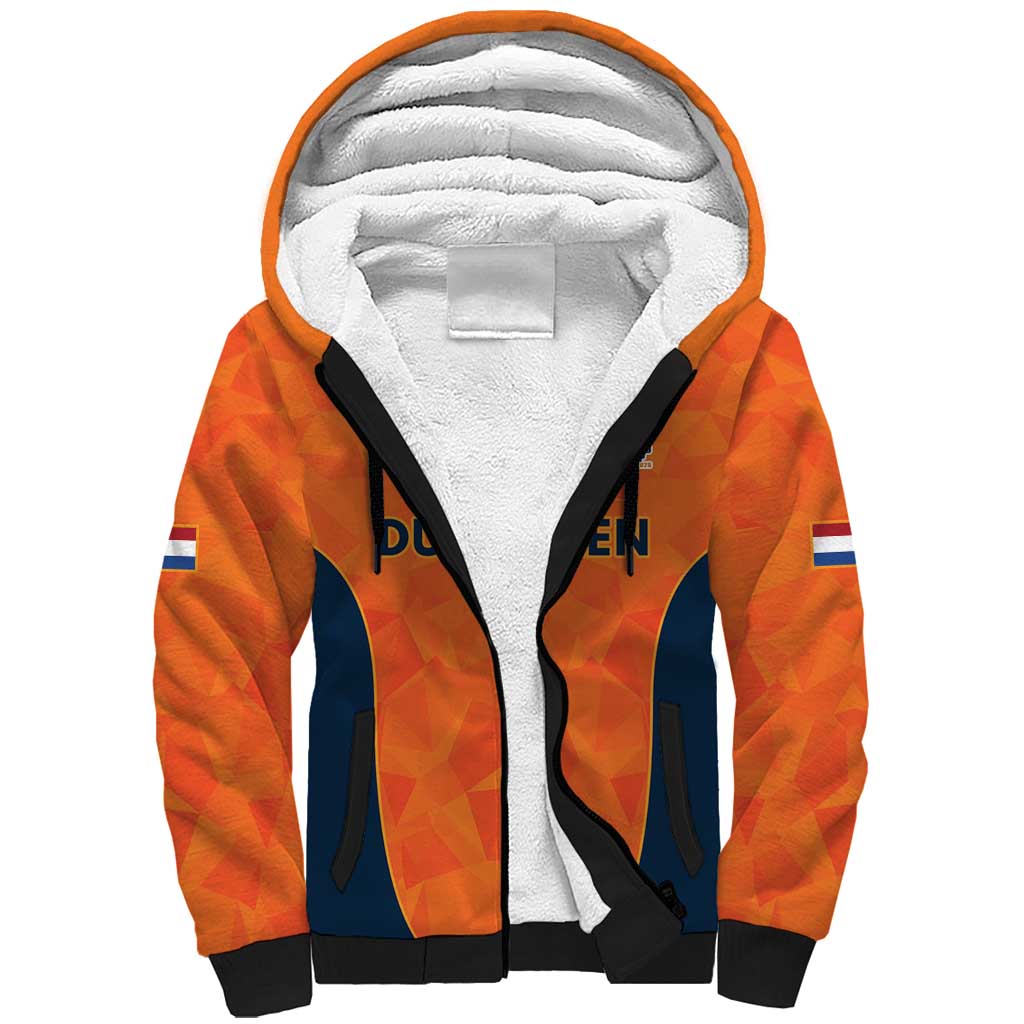 Custom Netherlands Cricket Spirit 2026 Sherpa Hoodie World T20 Edition - Wonder Print Shop