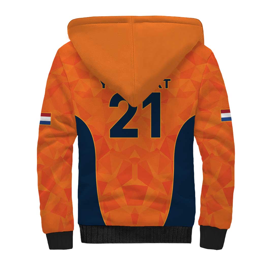 Custom Netherlands Cricket Spirit 2026 Sherpa Hoodie World T20 Edition - Wonder Print Shop