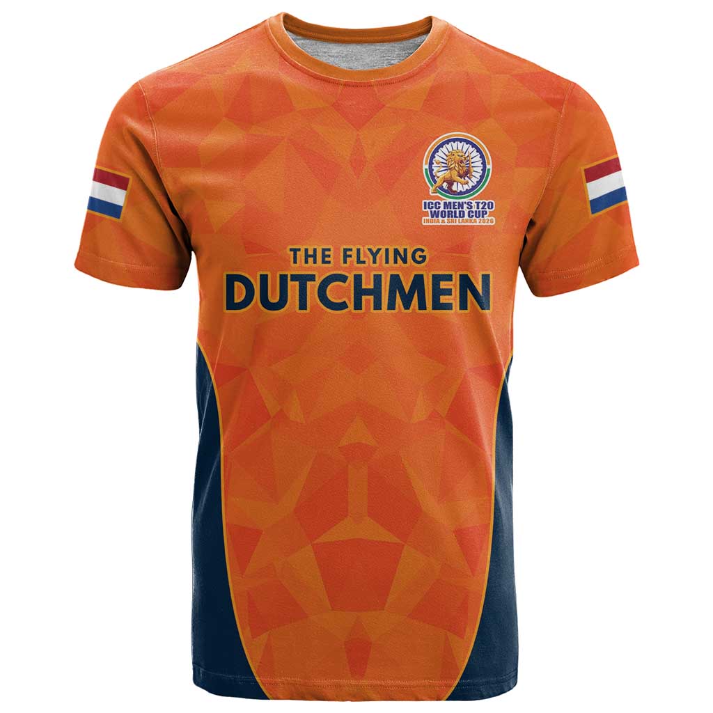 Custom Netherlands Cricket Spirit 2026 T Shirt World T20 Edition - Wonder Print Shop