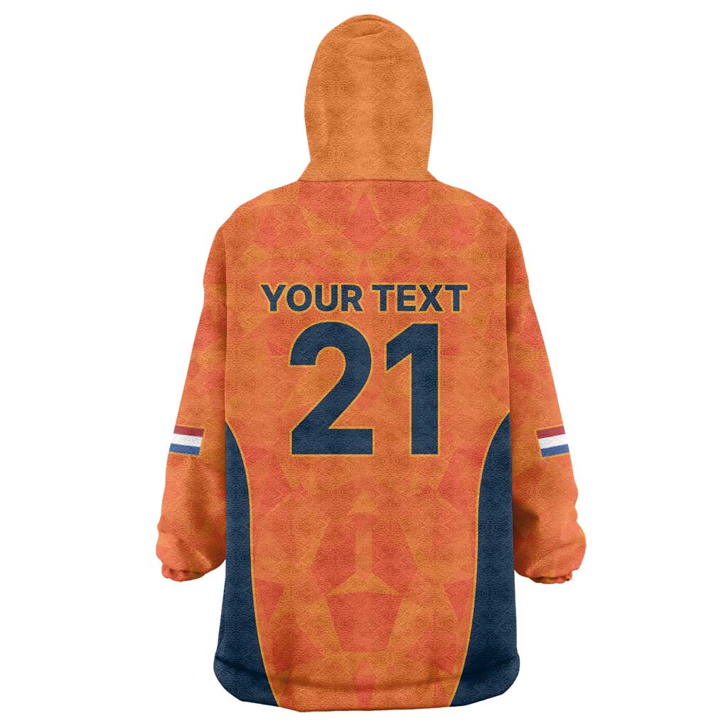 Custom Netherlands Cricket Spirit 2026 Wearable Blanket Hoodie World T20 Edition - Wonder Print Shop