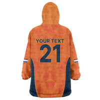 Custom Netherlands Cricket Spirit 2026 Wearable Blanket Hoodie World T20 Edition - Wonder Print Shop