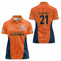 Custom Netherlands Cricket Spirit 2026 Women Polo Shirt World T20 Edition - Wonder Print Shop