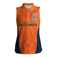 Custom Netherlands Cricket Spirit 2026 Women Sleeveless Polo Shirt World T20 Edition - Wonder Print Shop