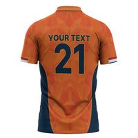 Custom Netherlands Cricket Spirit 2026 Zipper Polo Shirt World T20 Edition - Wonder Print Shop