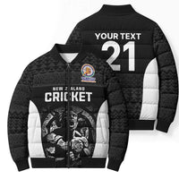 Custom New Zealand Cricket Spirit 2026 Bomber Puffer Jacket World T20 Edition - Wonder Print Shop