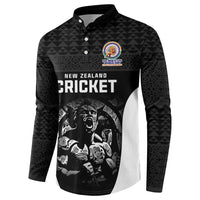 Custom New Zealand Cricket Spirit 2026 Button Sweatshirt World T20 Edition - Wonder Print Shop