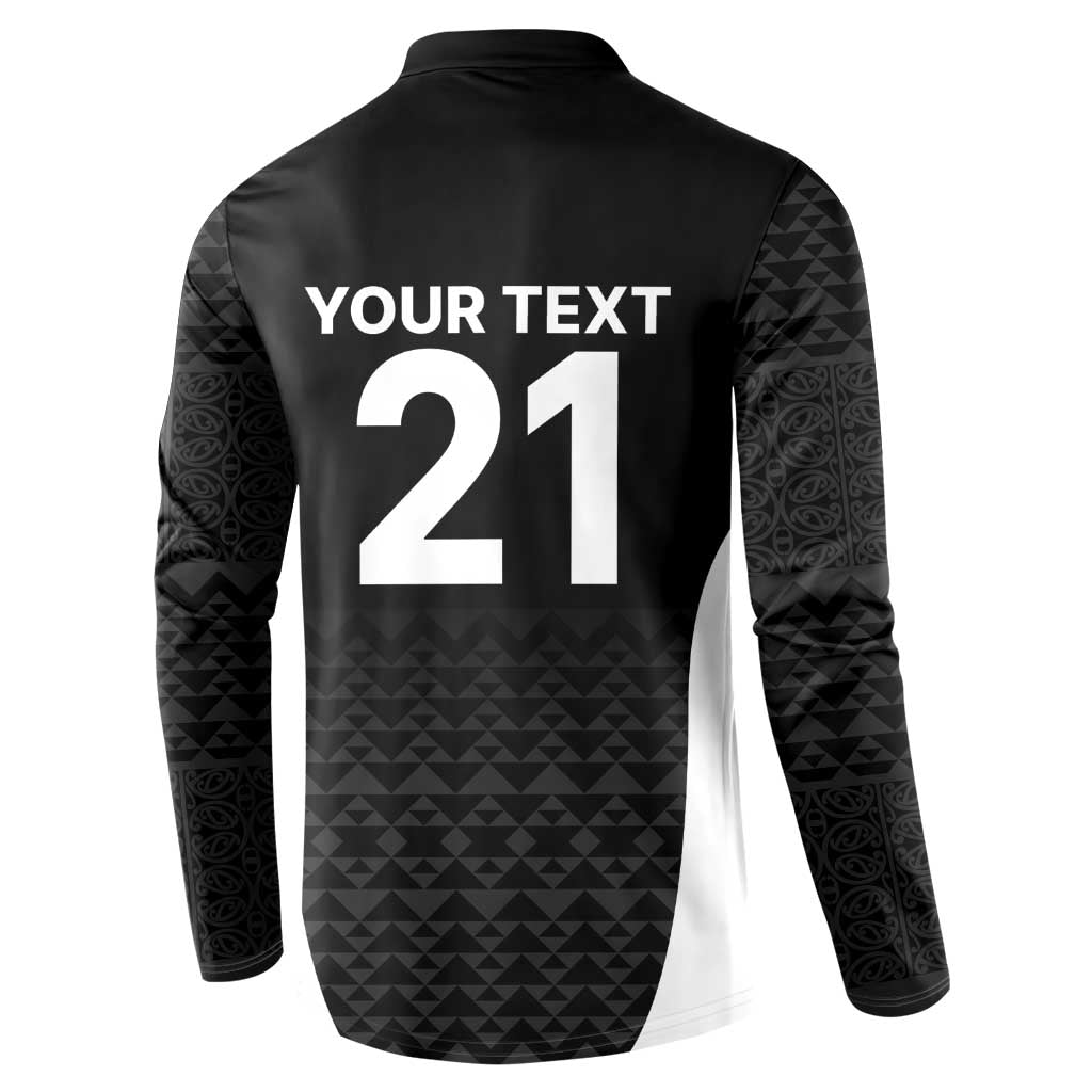Custom New Zealand Cricket Spirit 2026 Button Sweatshirt World T20 Edition - Wonder Print Shop