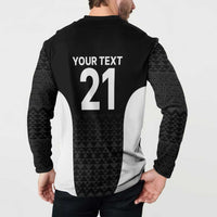 Custom New Zealand Cricket Spirit 2026 Button Sweatshirt World T20 Edition - Wonder Print Shop