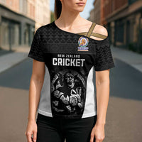 Custom New Zealand Cricket Spirit 2026 Cross Shoulder Shirt World T20 Edition - Wonder Print Shop