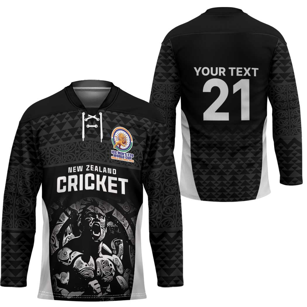 Custom New Zealand Cricket Spirit 2026 Hockey Jersey World T20 Edition - Wonder Print Shop