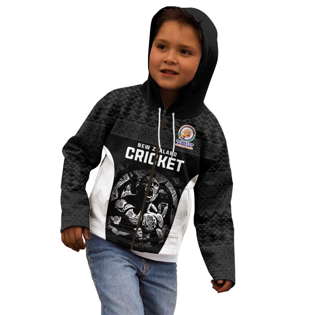 Custom New Zealand Cricket Spirit 2026 Kid Hoodie World T20 Edition - Wonder Print Shop