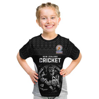 Custom New Zealand Cricket Spirit 2026 Kid T Shirt World T20 Edition - Wonder Print Shop