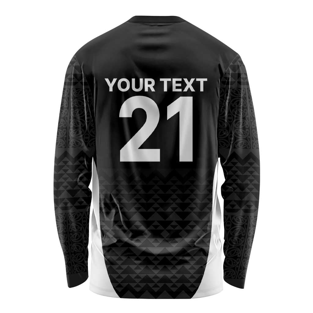 Custom New Zealand Cricket Spirit 2026 Long Sleeve Shirt World T20 Edition - Wonder Print Shop