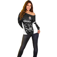 Custom New Zealand Cricket Spirit 2026 Off Shoulder Sweater World T20 Edition - Wonder Print Shop