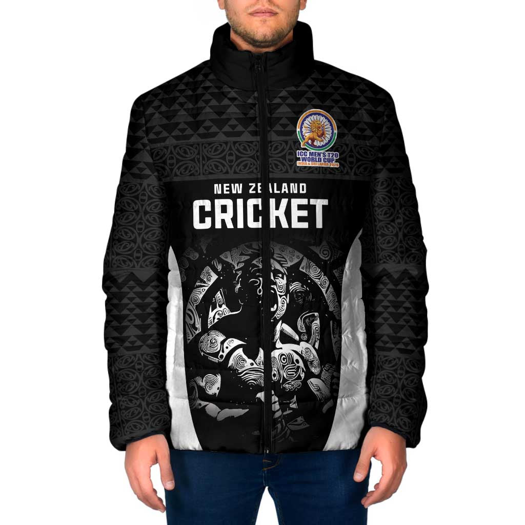Custom New Zealand Cricket Spirit 2026 Padded Jacket World T20 Edition - Wonder Print Shop