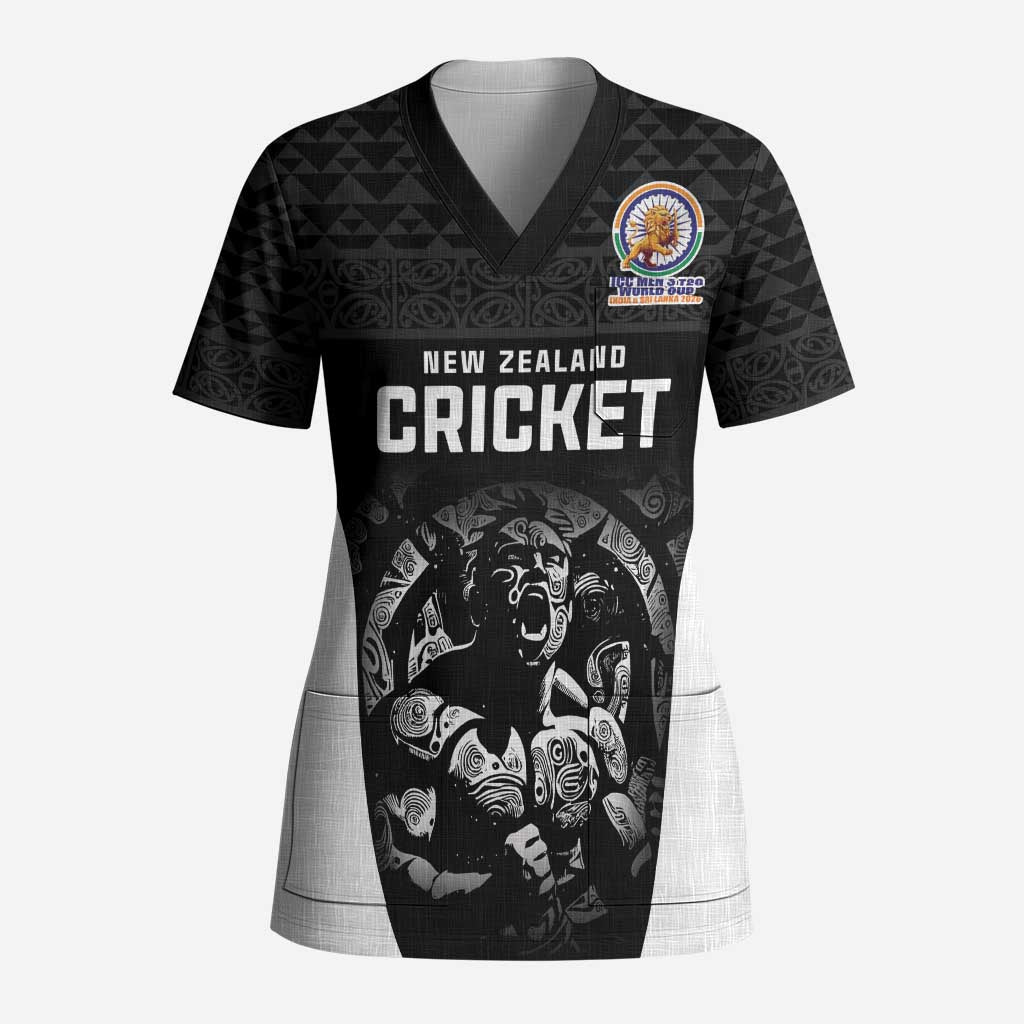 Custom New Zealand Cricket Spirit 2026 Scrub Top World T20 Edition - Wonder Print Shop