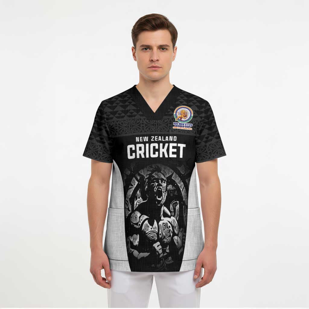Custom New Zealand Cricket Spirit 2026 Scrub Top World T20 Edition - Wonder Print Shop