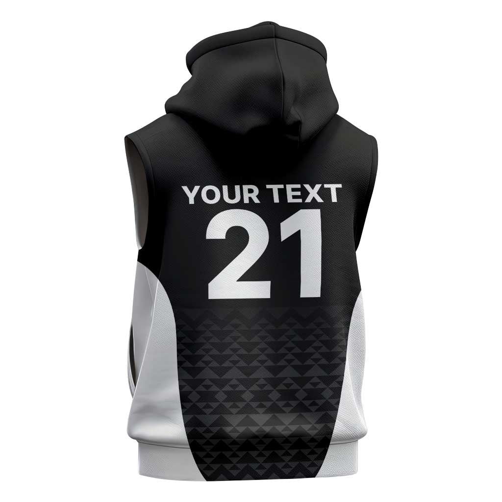 Custom New Zealand Cricket Spirit 2026 Sleeveless Hoodie World T20 Edition - Wonder Print Shop