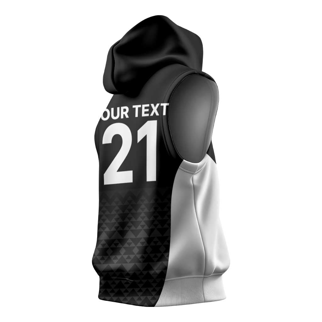 Custom New Zealand Cricket Spirit 2026 Sleeveless Hoodie World T20 Edition - Wonder Print Shop