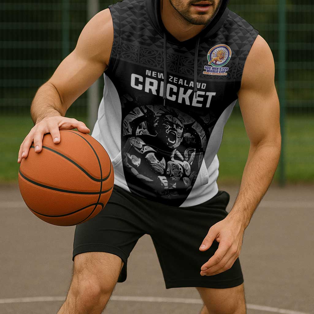Custom New Zealand Cricket Spirit 2026 Sleeveless Hoodie World T20 Edition - Wonder Print Shop